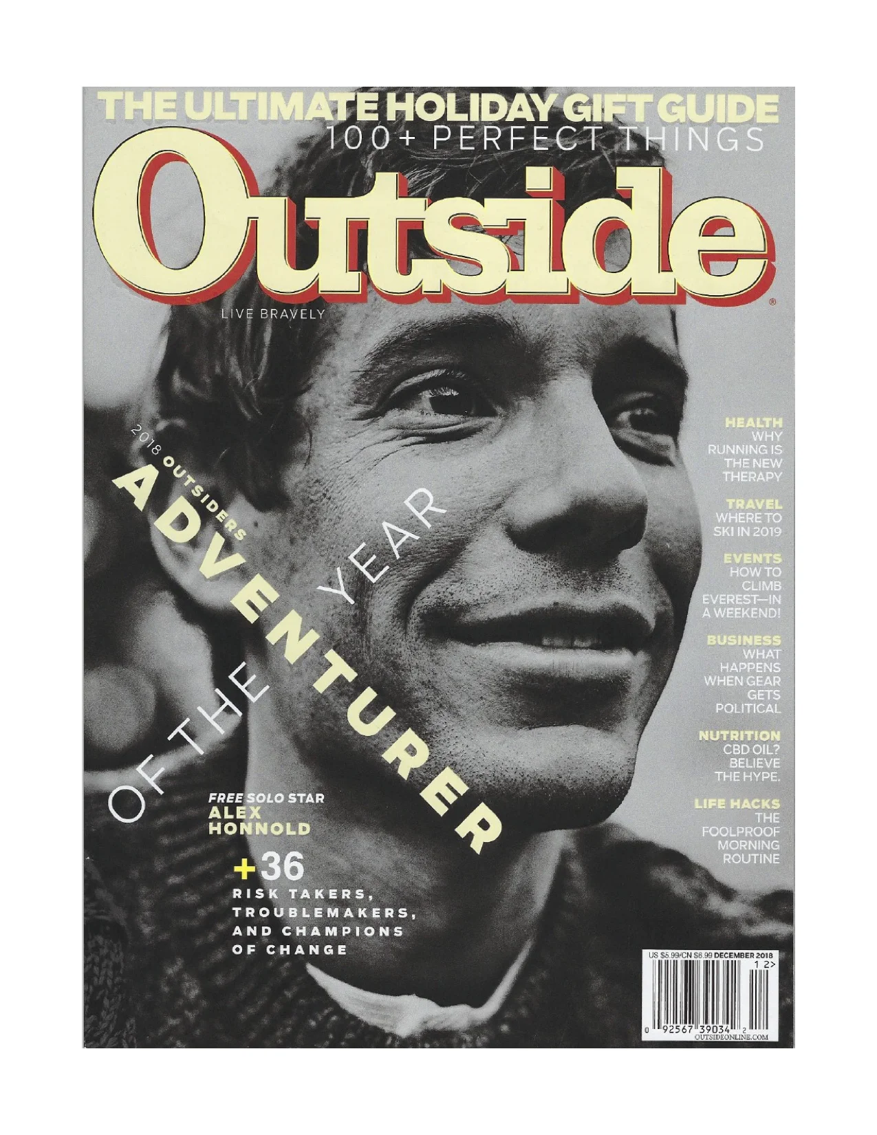SAXX in Outside Magazine - December Issue
