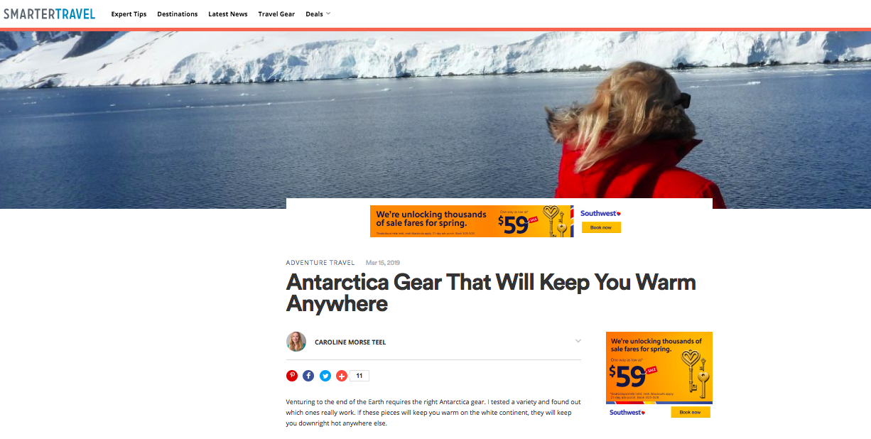 BlackStrap in Smarter Travel