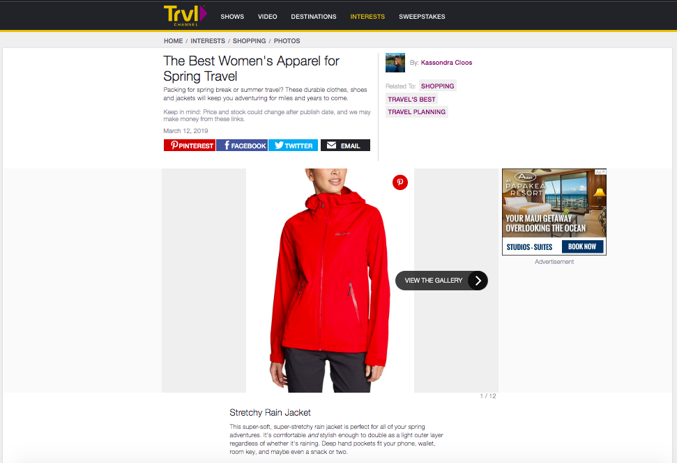 DUER in Travel Channel