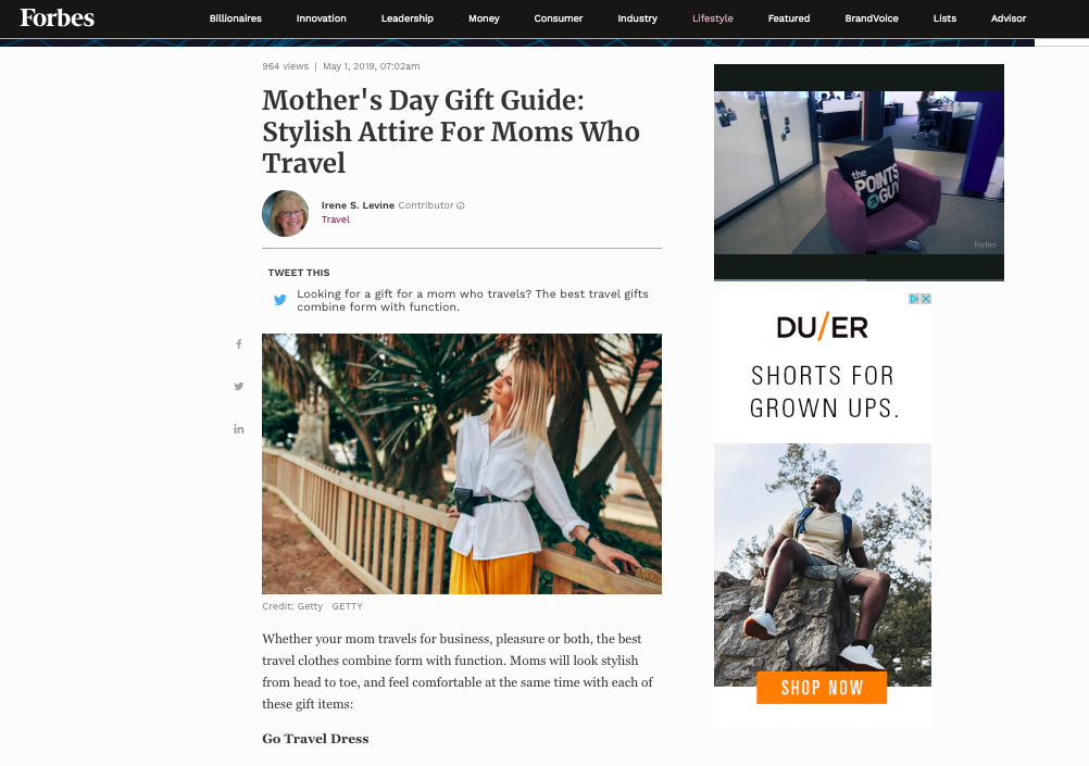 DUER & Zeal Optics on Forbes