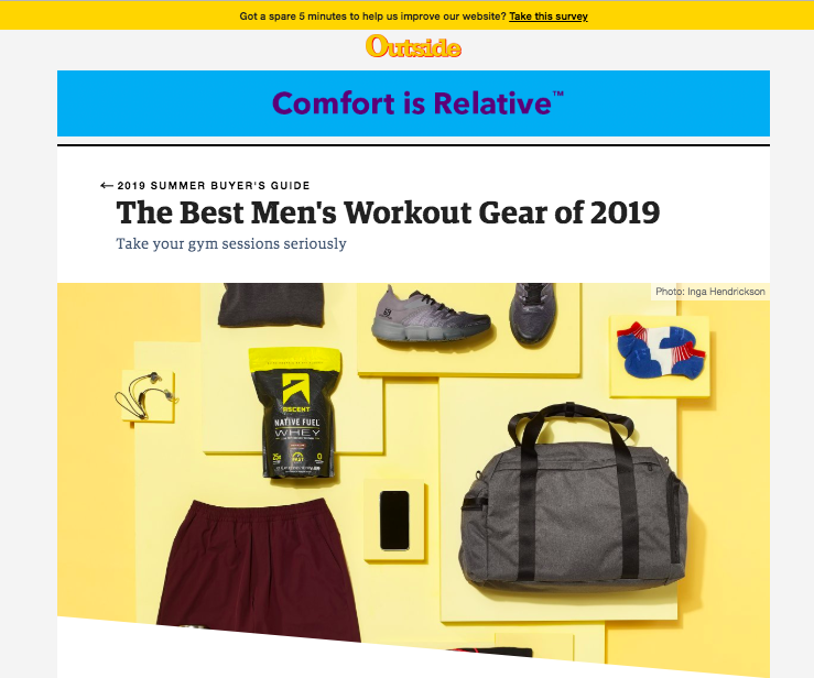 SAXX Kinetic Boxers in Outside's Summer Buyer's Guide!