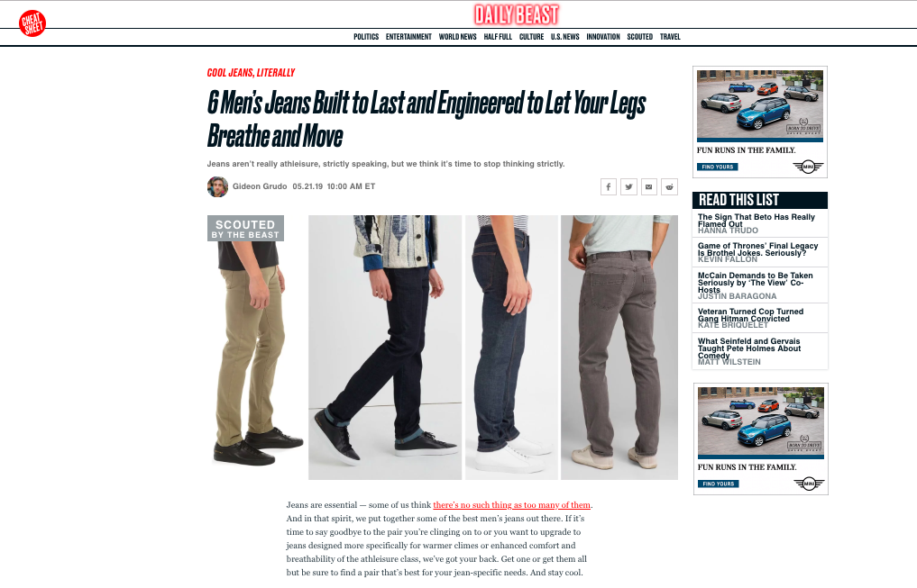 DUER in Daily Beast