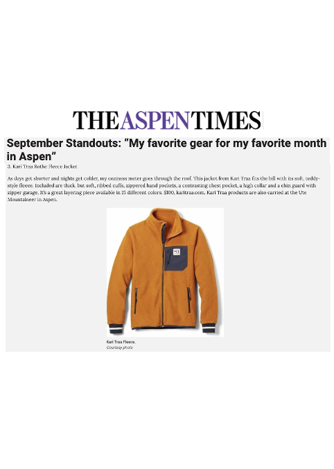 September Standouts: “My favorite gear for my favorite month in Aspen”