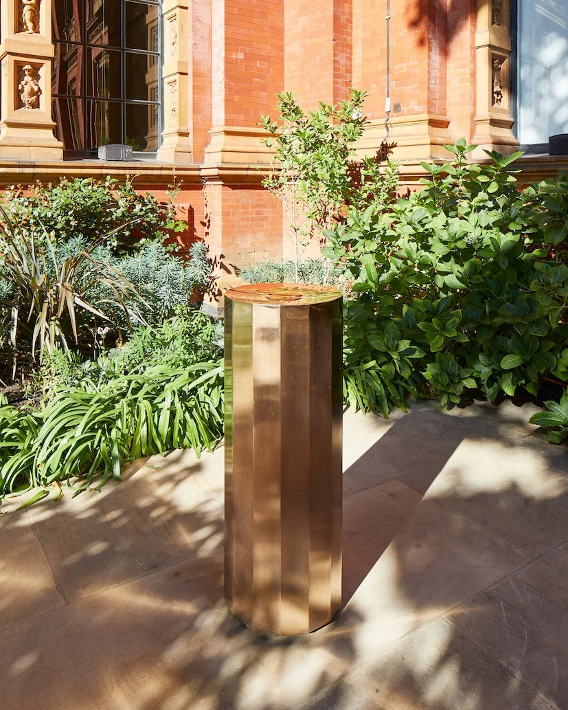 The feet drinking fountain designed by Michael Anastassiades at the V&A.