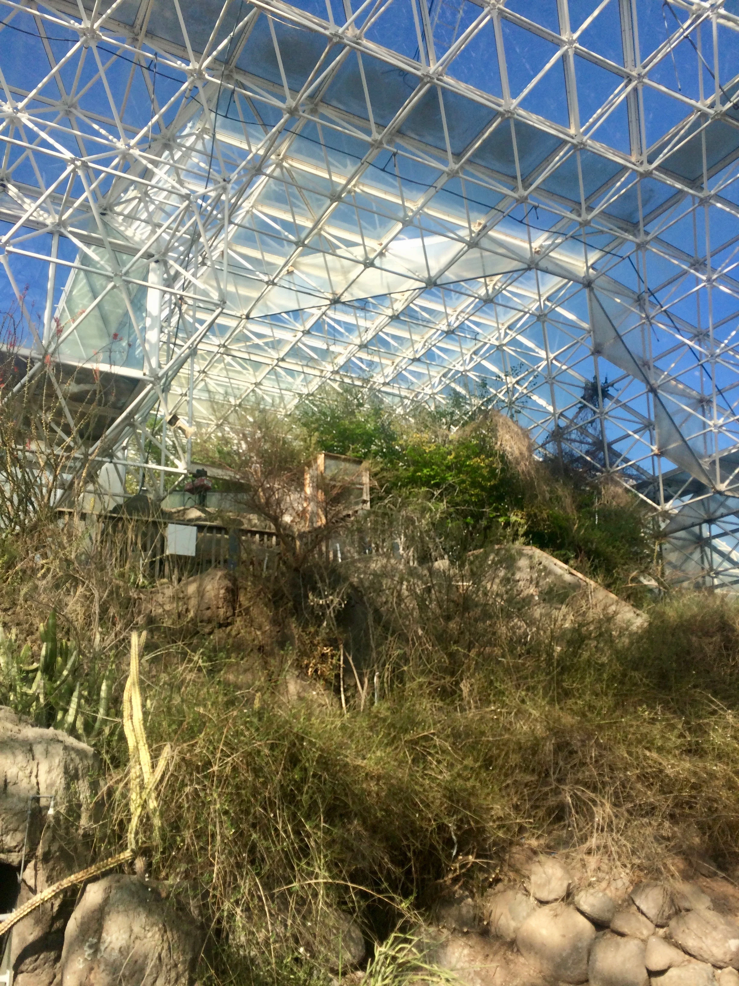 The interior of the desert