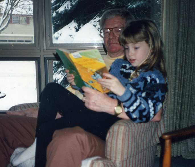 Me and Grandpa, circa 1991.