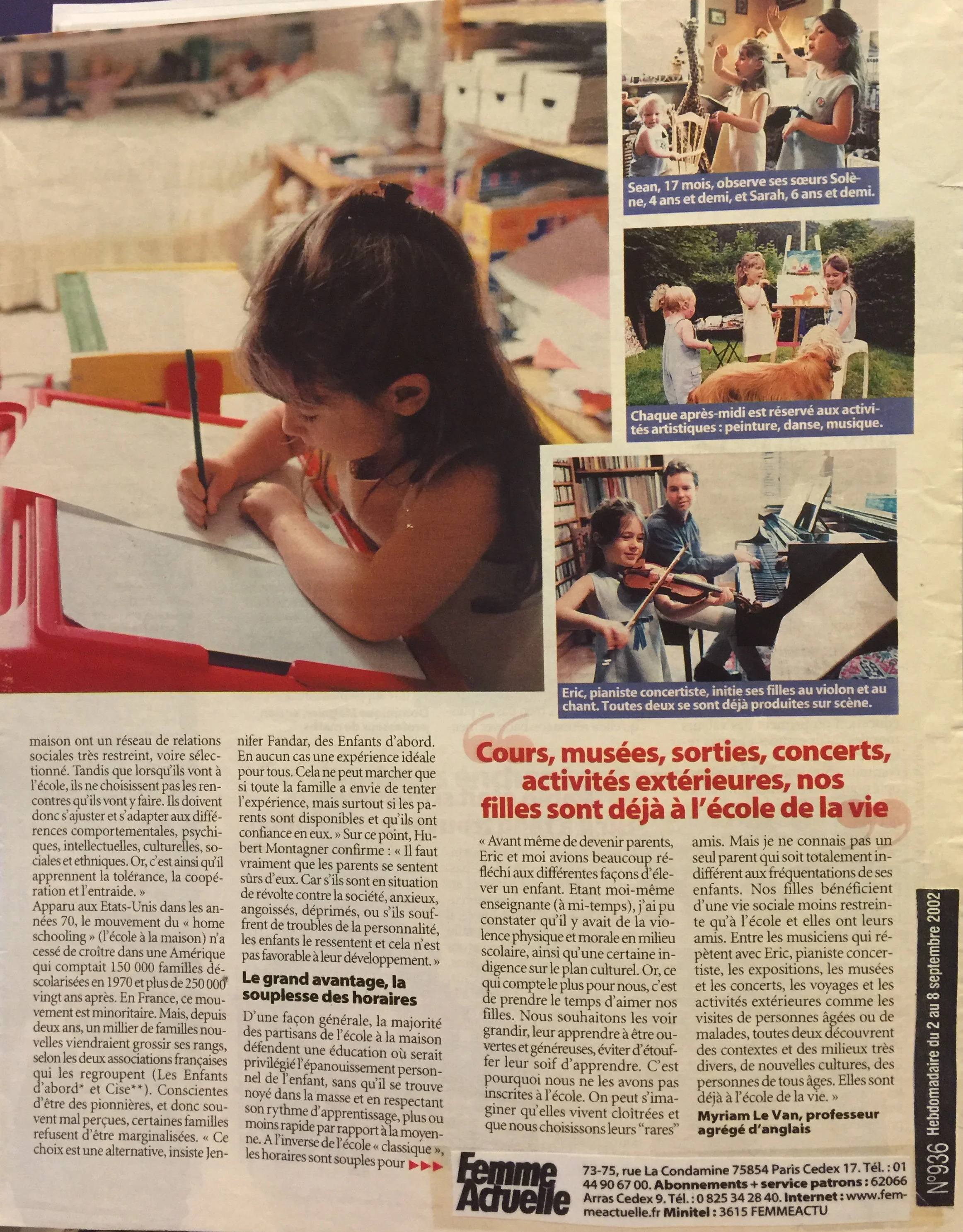 Femme Actuelle - Sep. 2-8, 2002