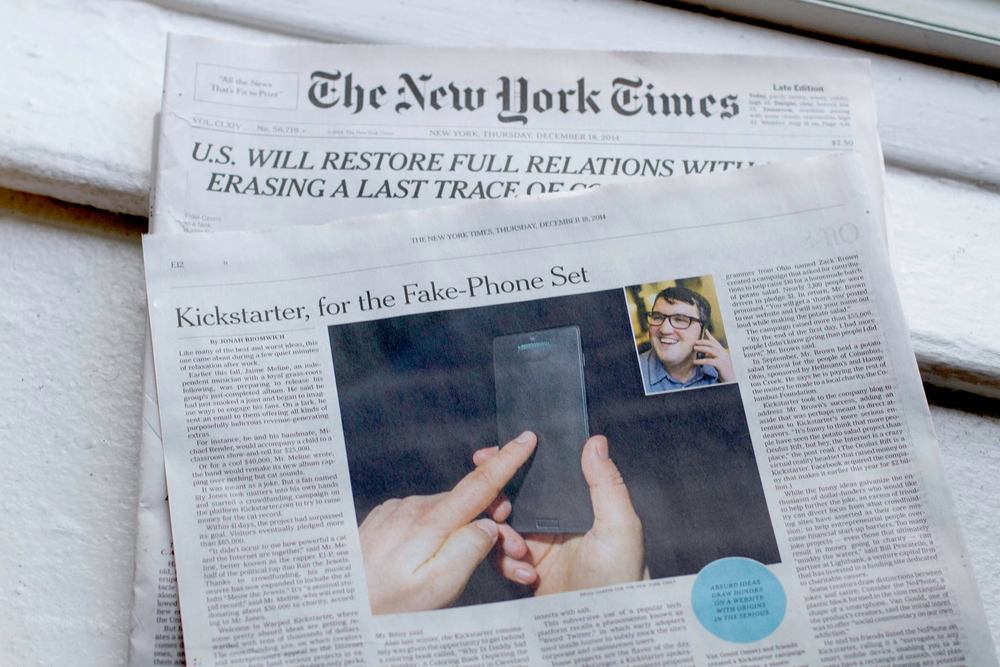We have shipped 15,000 NoPhones across the world.