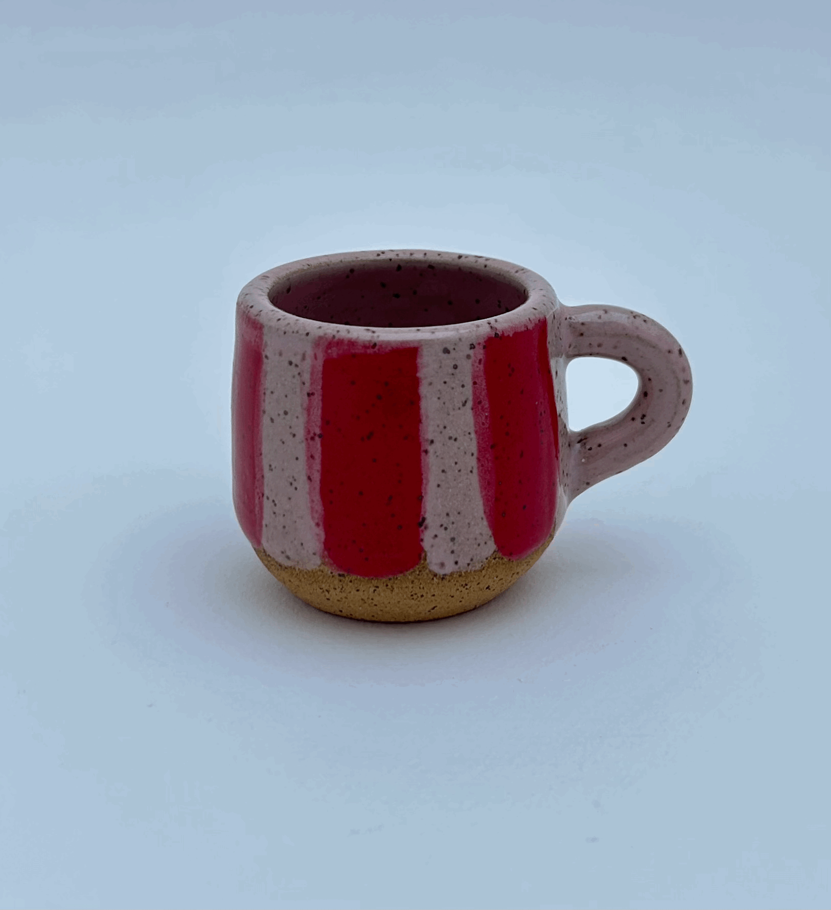 Red Stripe Espresso Cups