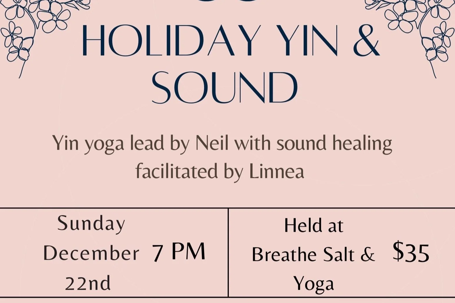 Holiday Yin &amp; Sound Healing
