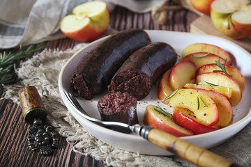 Healthy Boudin Noir, with apples, benefits of boudin noire