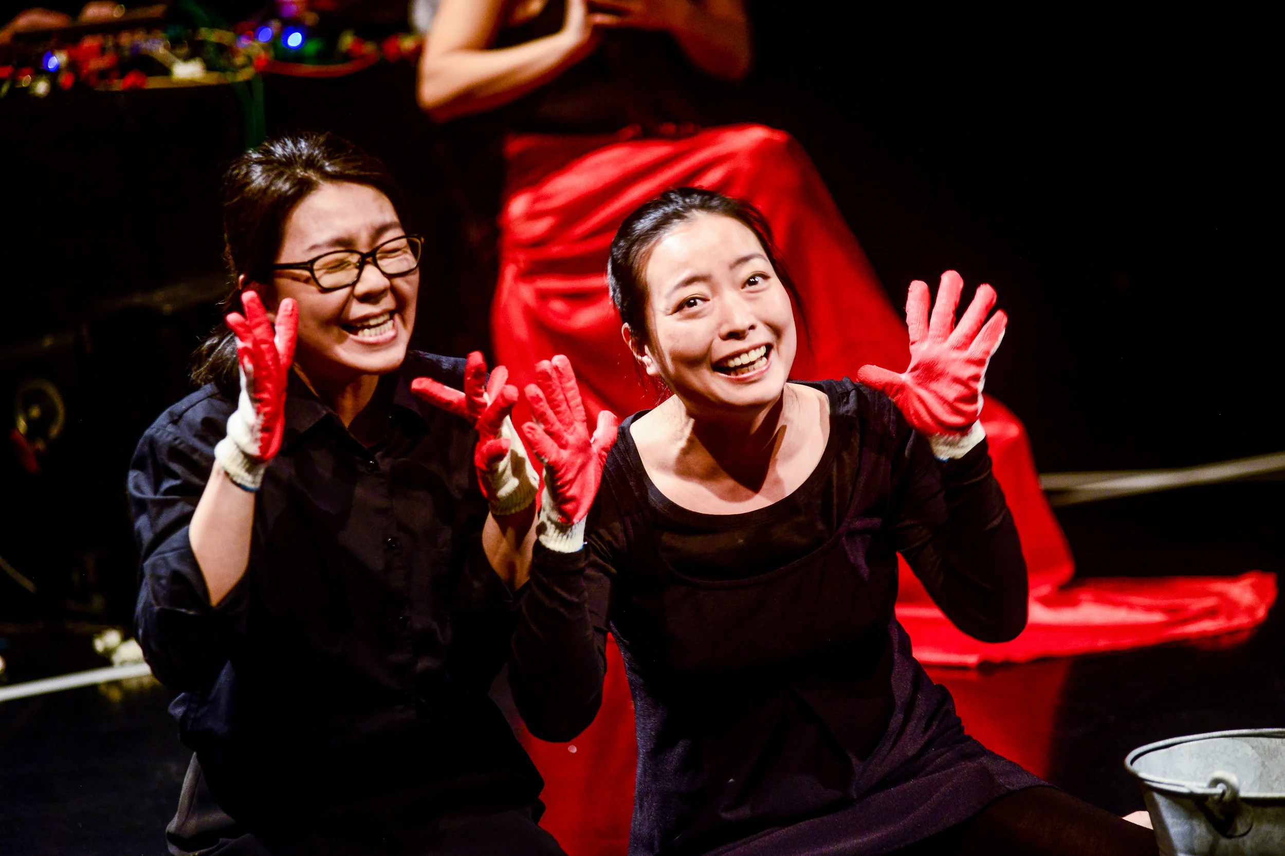 Sunhee Kim and Jeungsook Yoo (the Korean sister-maids).