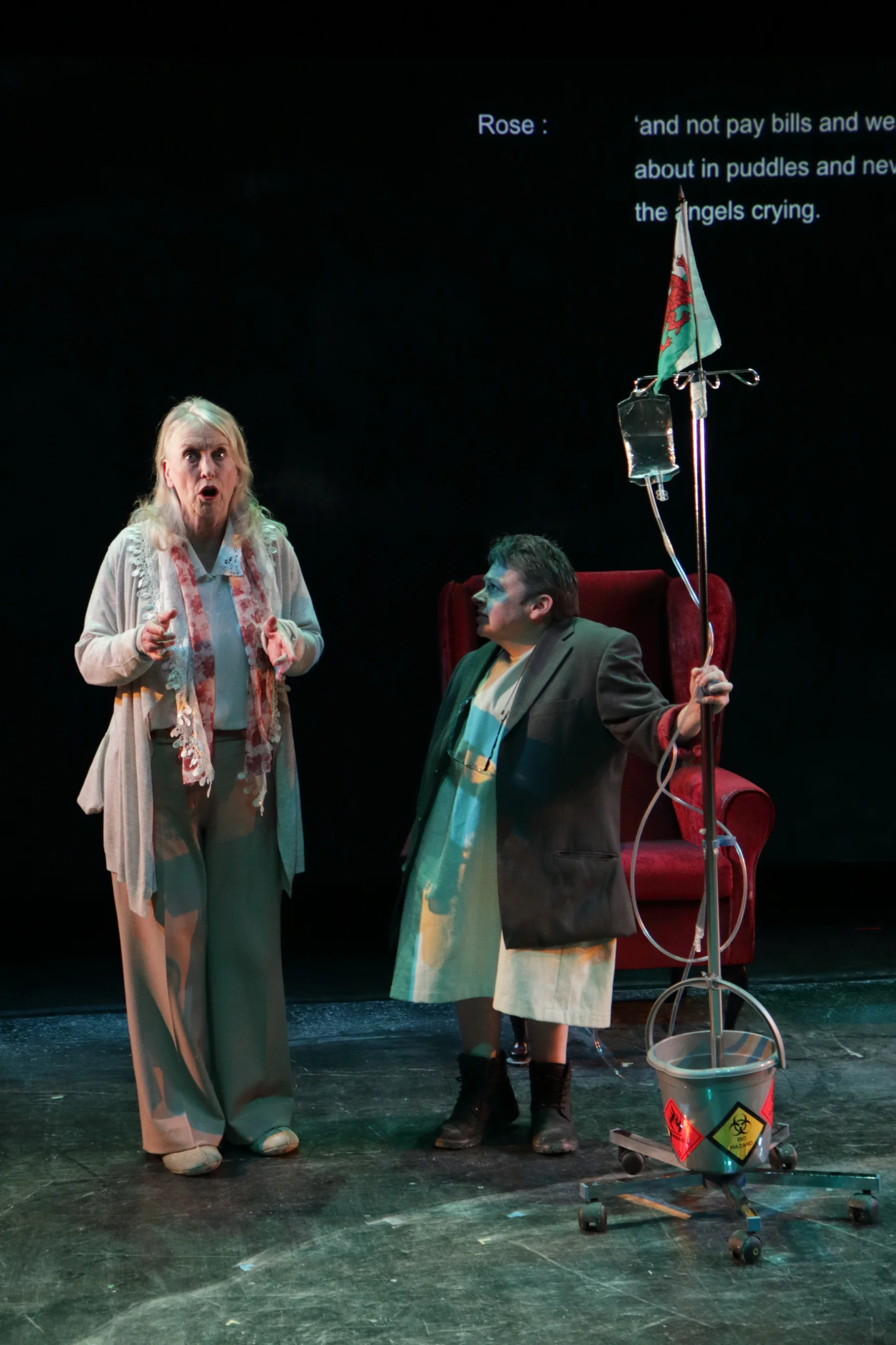 Sharon Morgan as Rose and Sara Beer as Maureen in Cosy.