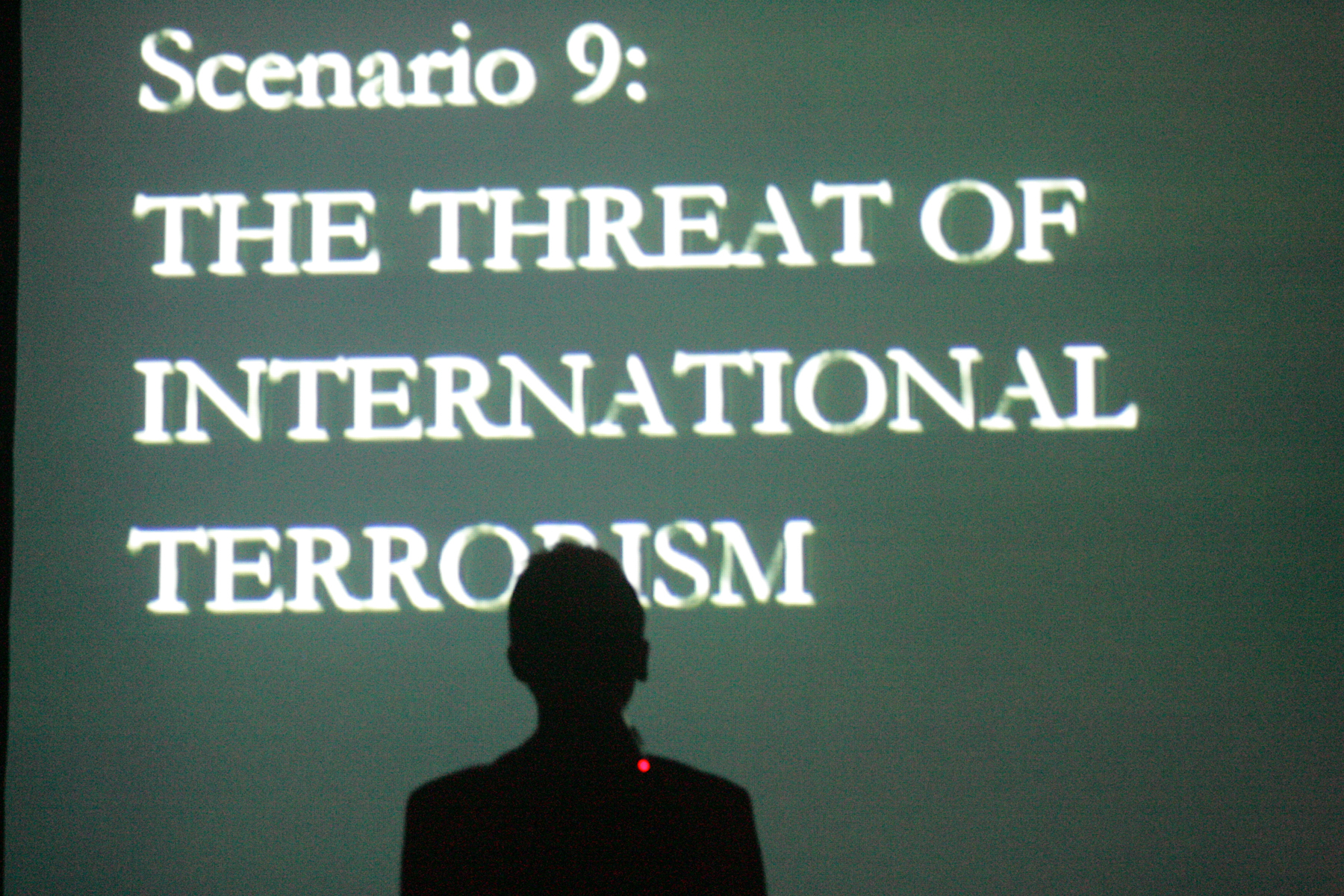 We made extensive use of projections and live-camera work throughout the production. Singapore, 2004.