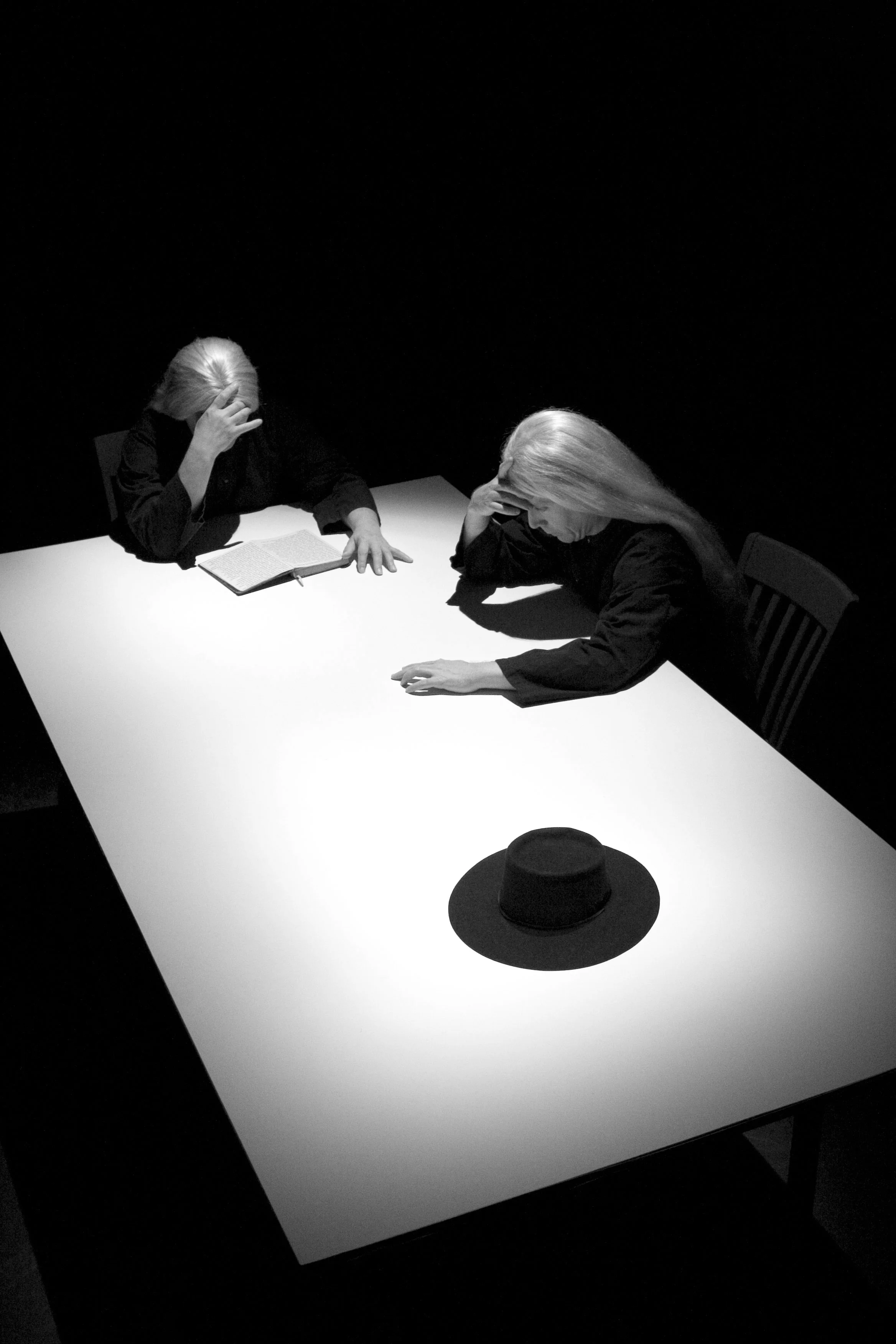 Phillip Zarrilli and Andy Crook in Ohio Impromptu.