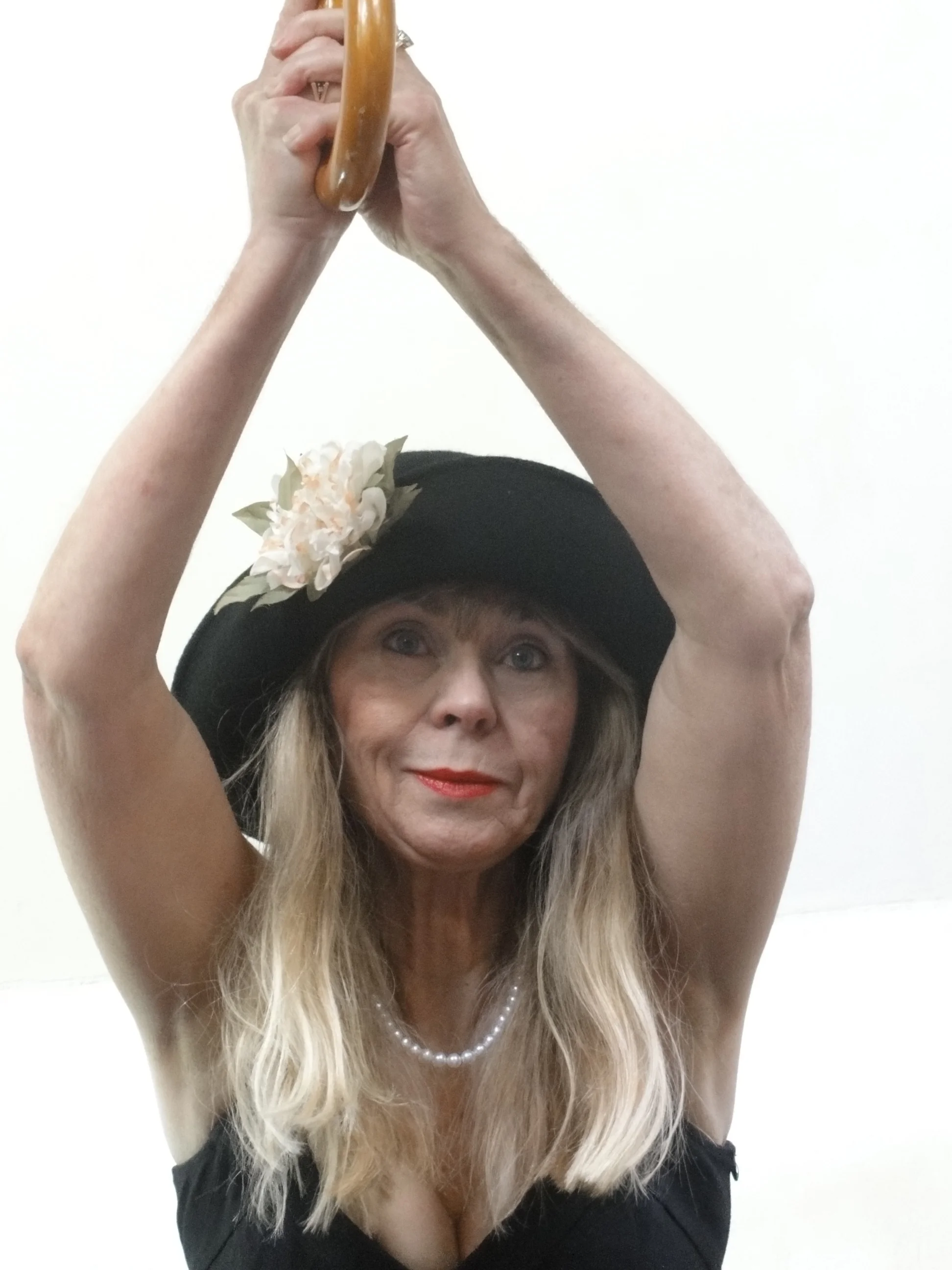 Patricia Boyette as Winnie in Happy Days, at the Malta Arts Festival, 2012.