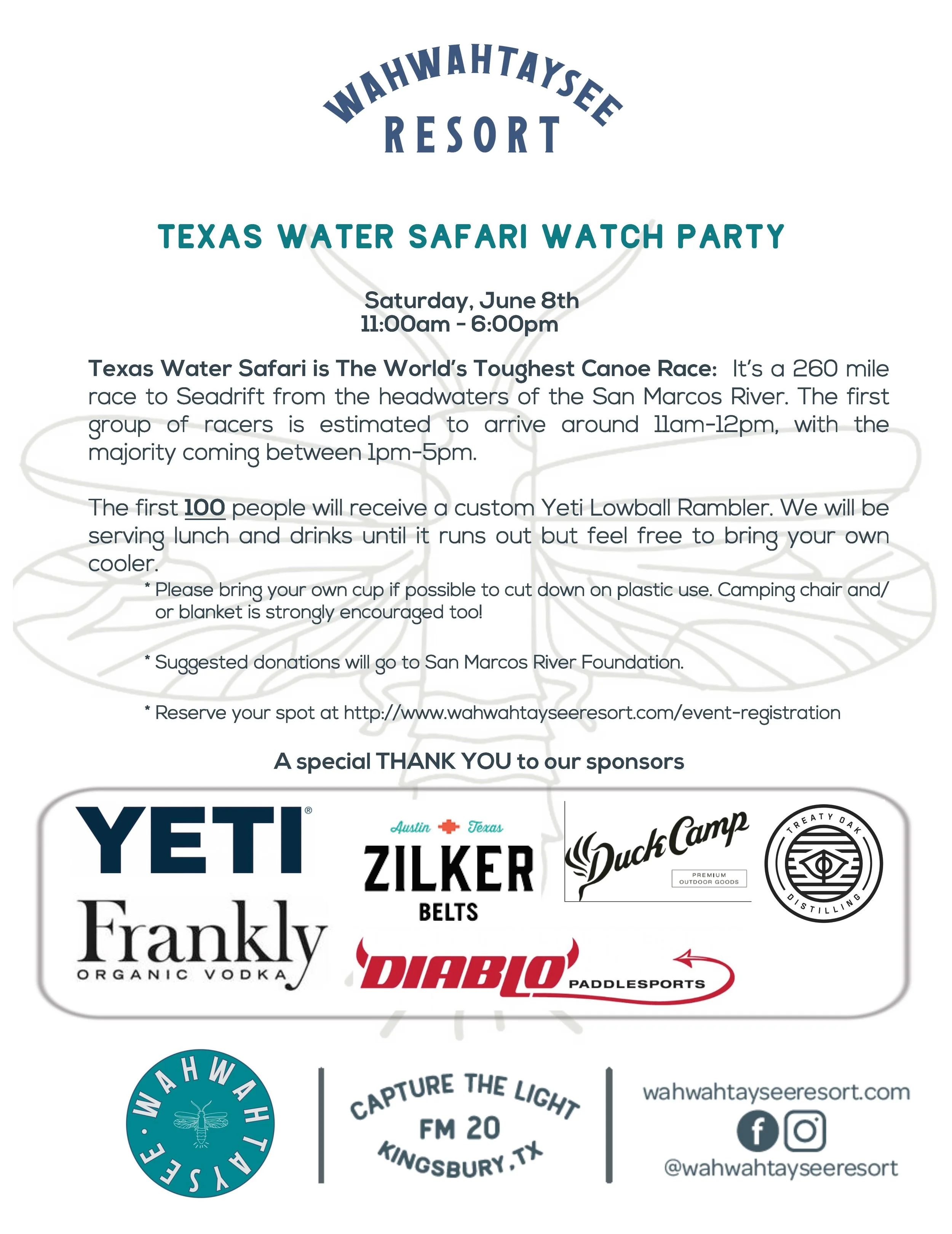 Texas Water Safari Watch Party