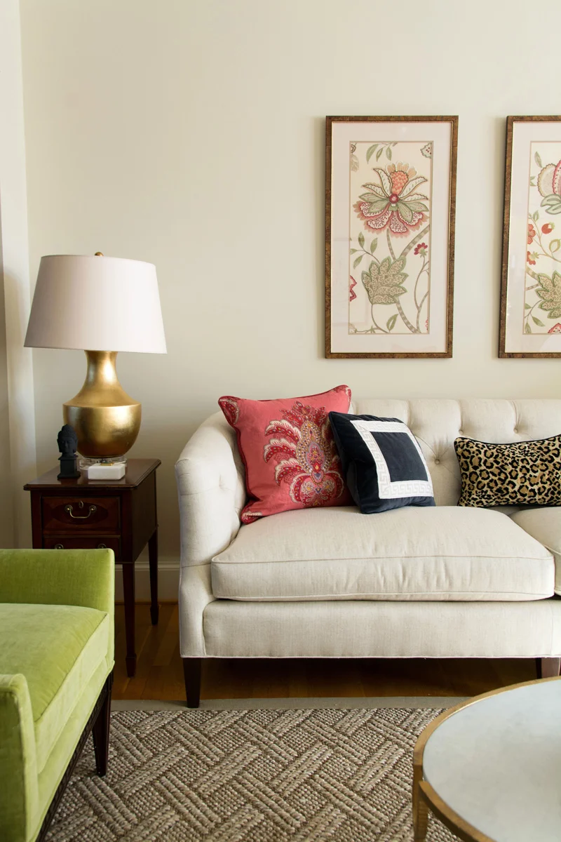 pamelaharveyinteriordesign.com | Pamela Harvey Interiors, LLC | Interior Designer in Huntinghills Virginia | Luxury Home and Condominium Styling on the East Coast | Modern Traditional Living Room Makeover