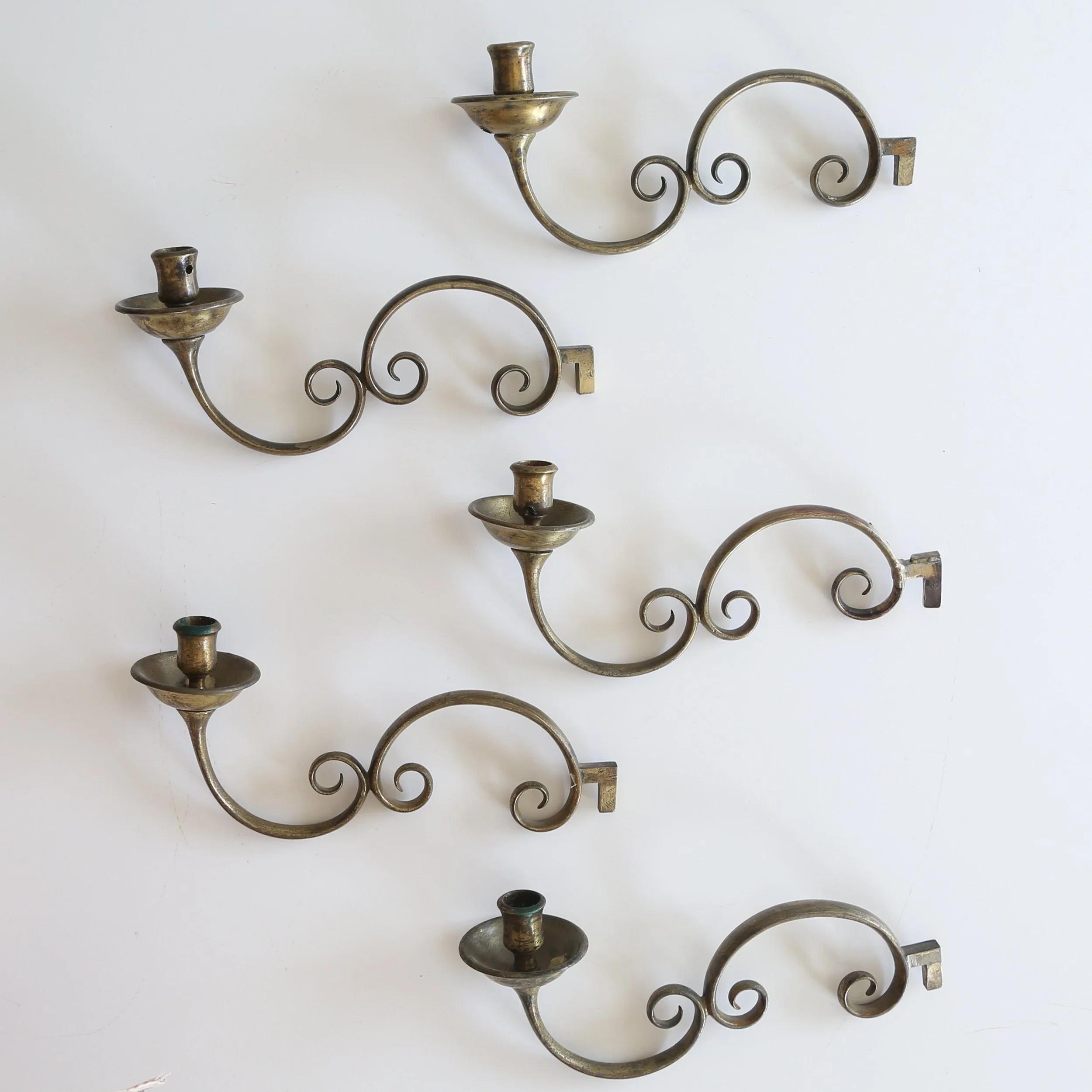 VINTAGE BRASS CANDLE HOLDER WALL SCONCE — Amy Meier Design
