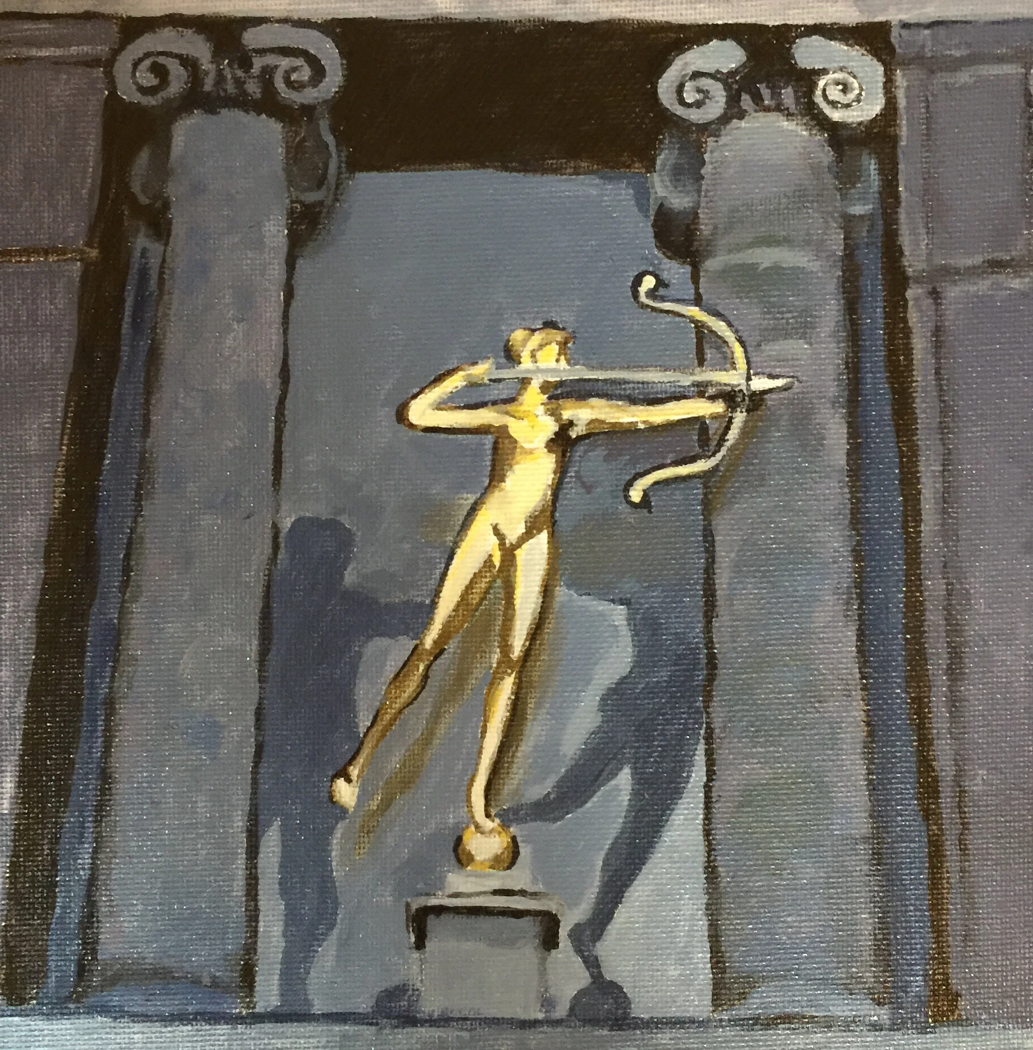 "Diana" on the Stairs at the Philadelphia Museum of Art