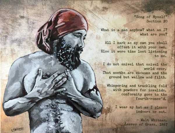 “Song of Myself.” Oil on canvas. 12x 16 inches. $576.