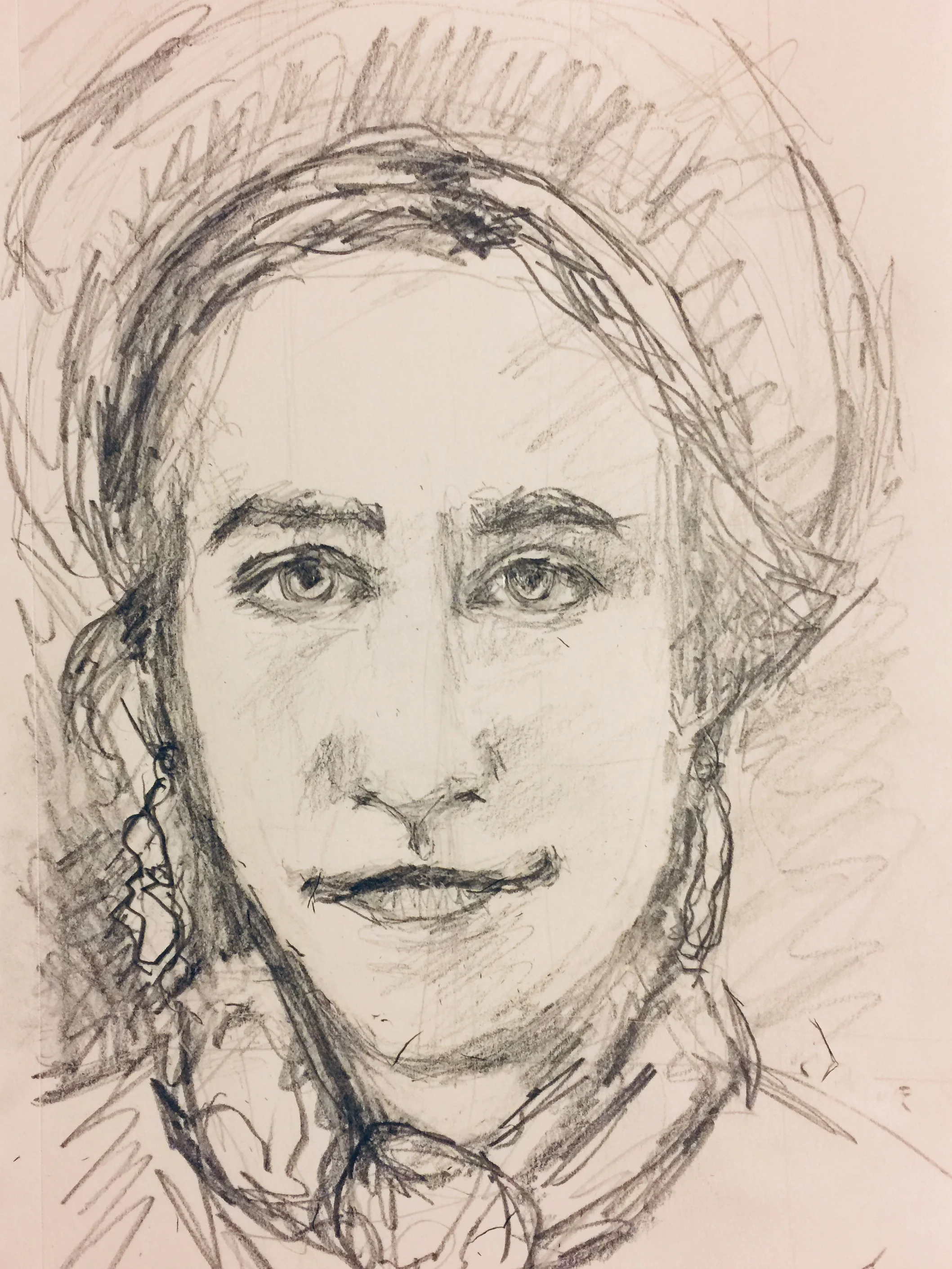 Graphite Pencil Study. 6x8 inches.