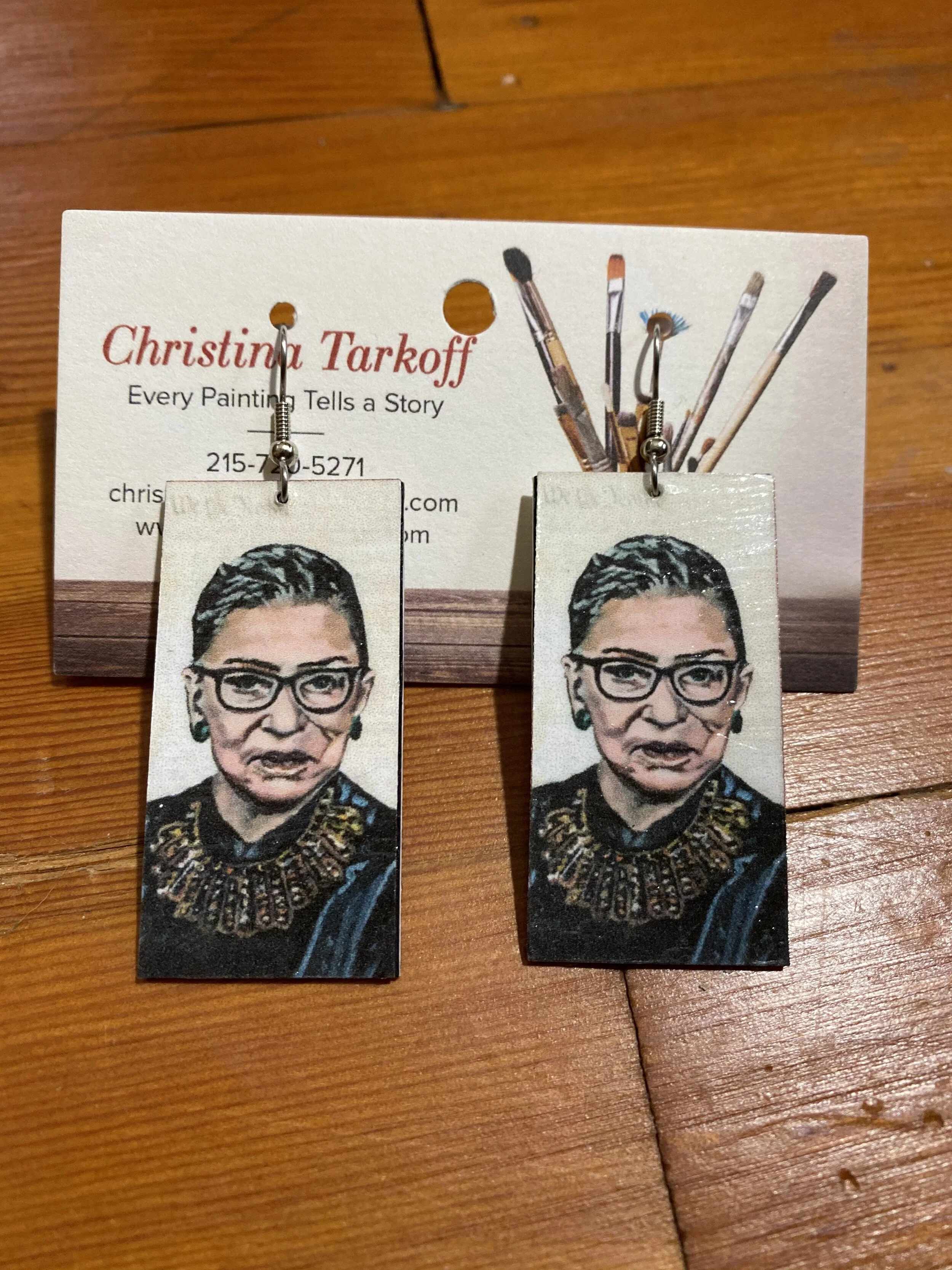 RBG Dissent Art Earrings (In stock)