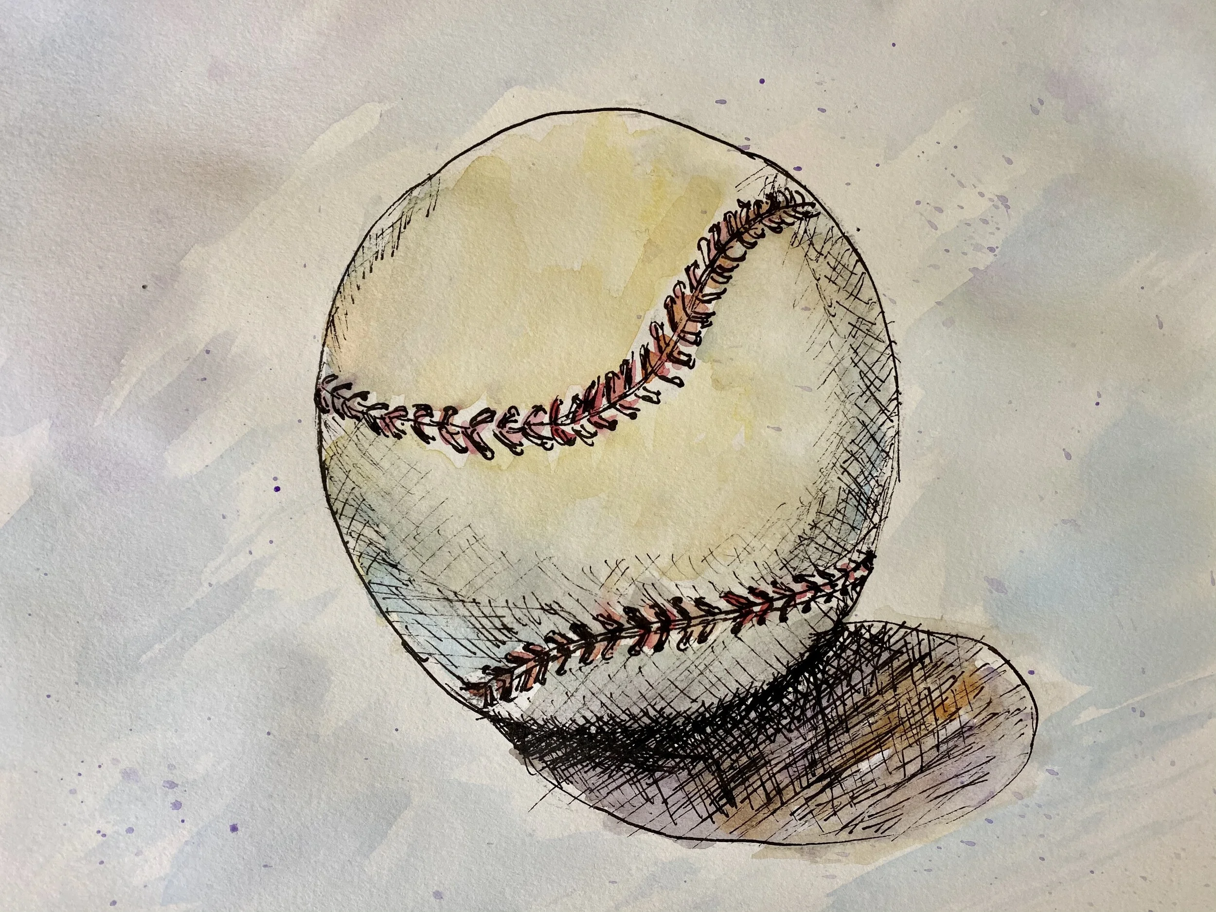 Throw. Portrait Of A Baseball