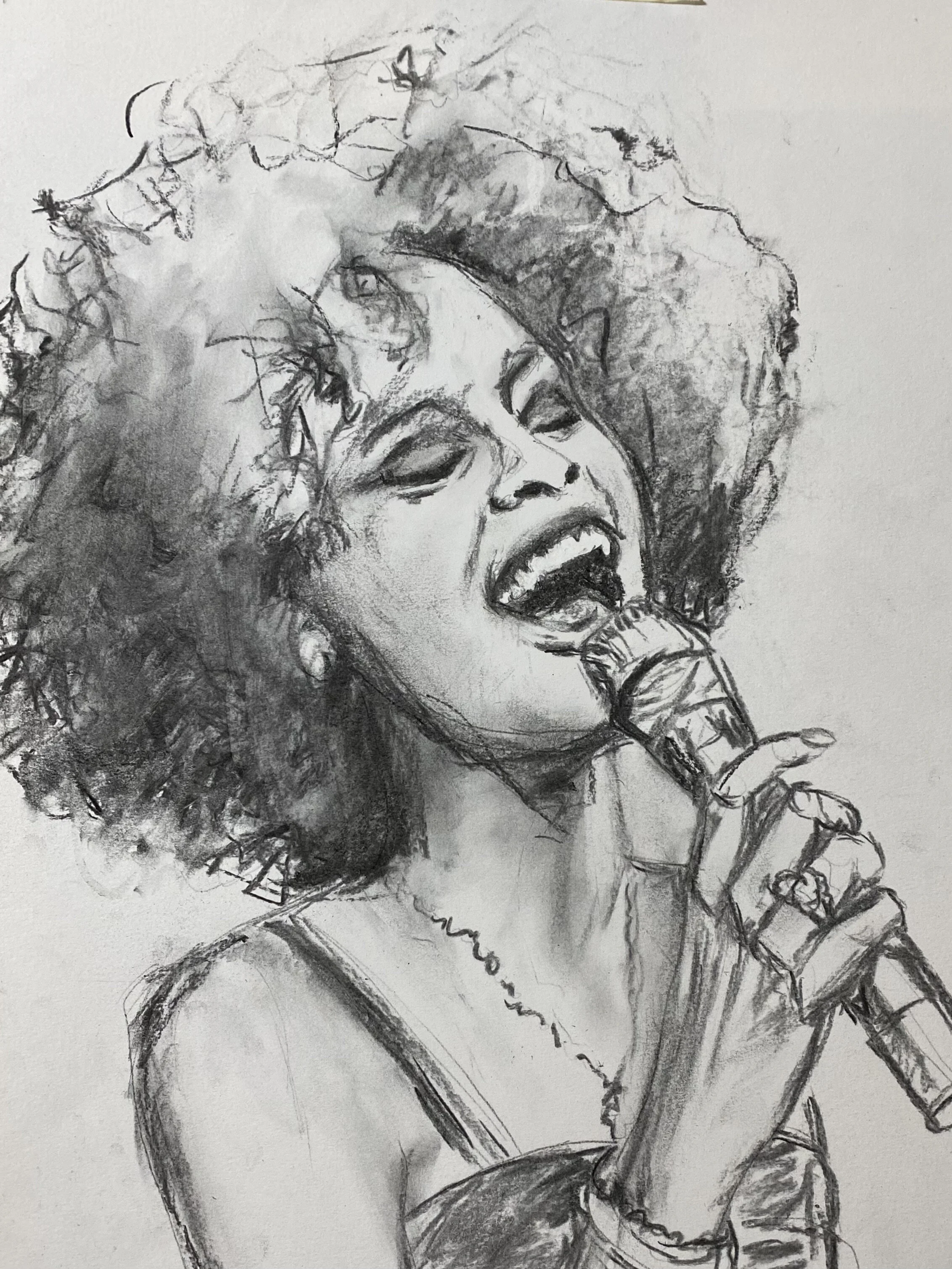 Whitney Houston Portrait Study