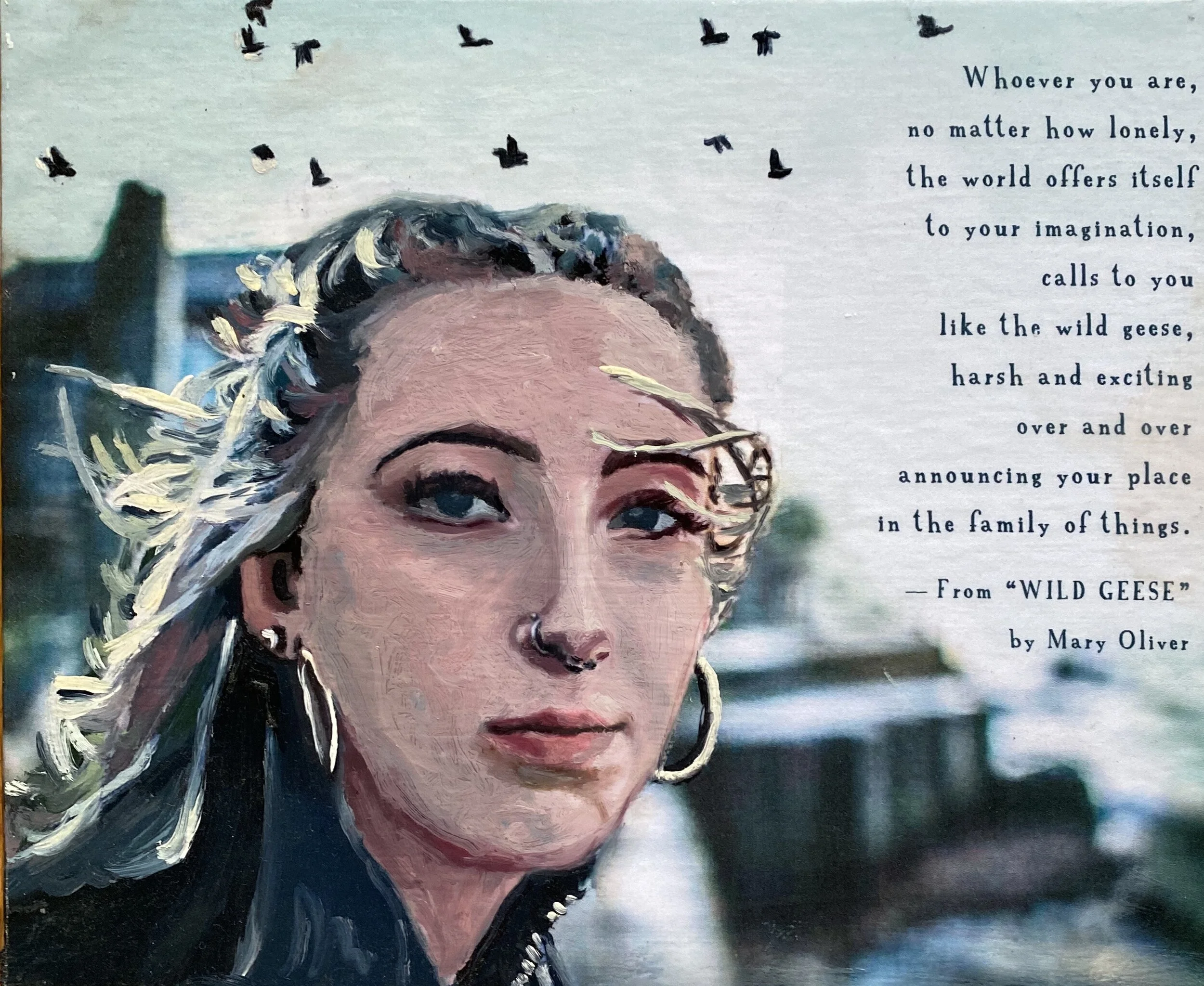 Wisp and The Geese by Mary Oliver