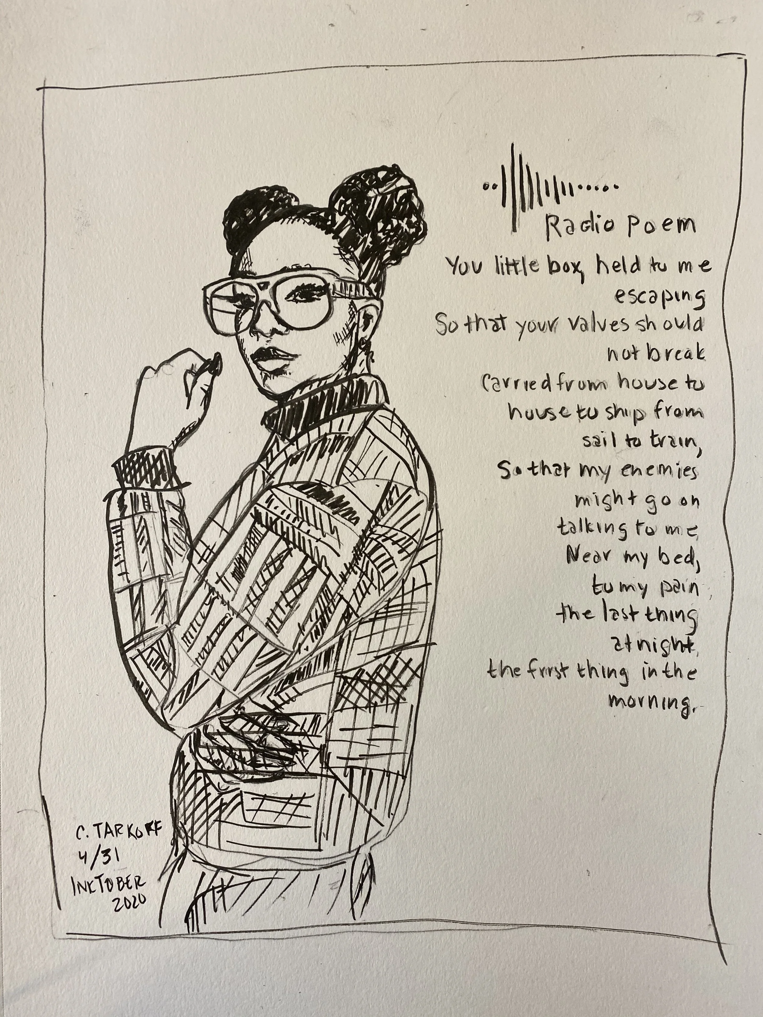 Radio Pen and Ink - Inktober Prompt