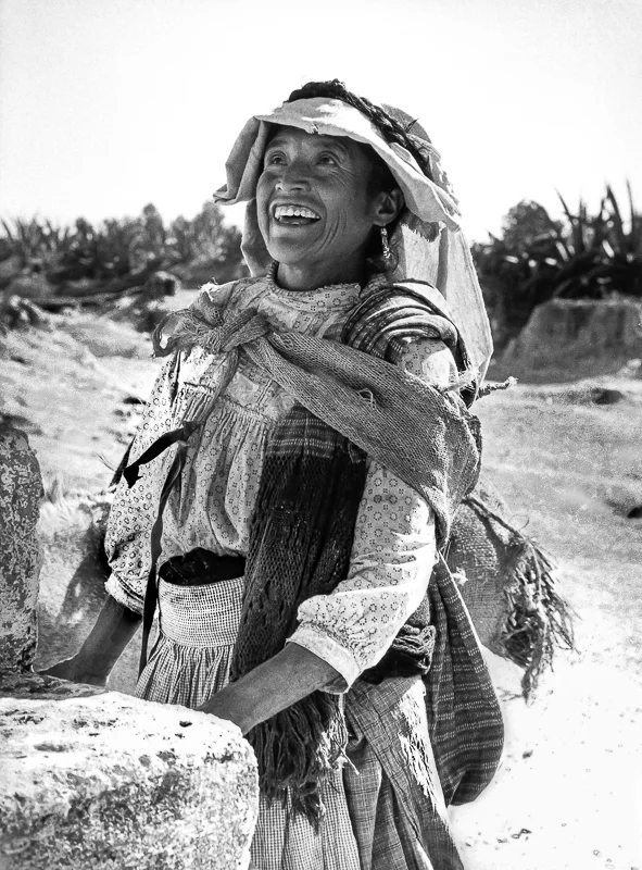 Smiling Woman on Malinche, Canoa, Mexico