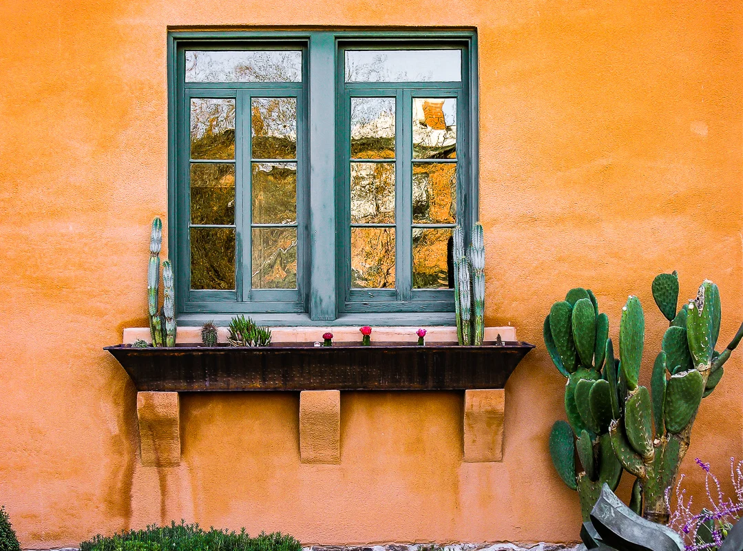 Orange Adobe Wall