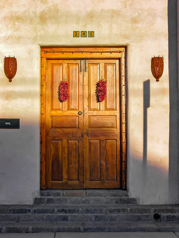 Door with Two Chilis, Tucson, Arizona