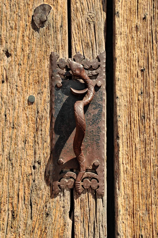 Metal Snake Door Handle, Arizona
