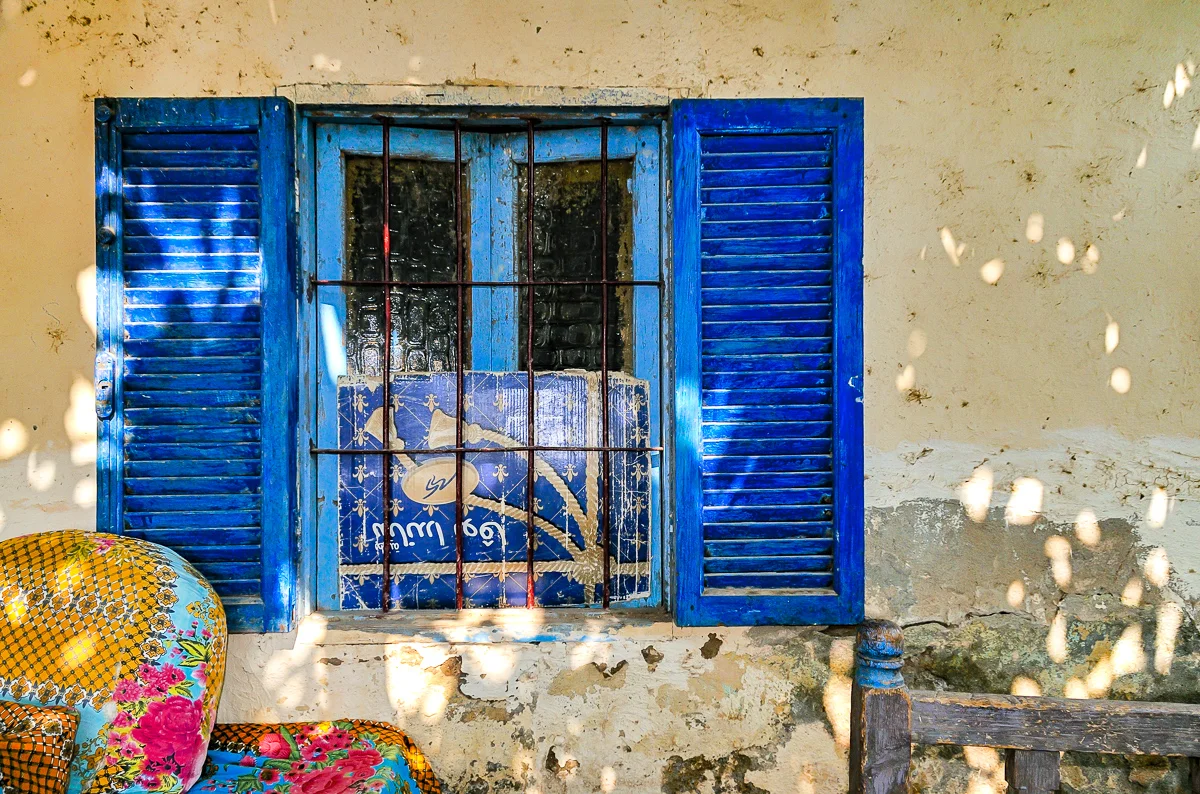 Blue Shutters, Luxor, Egypt