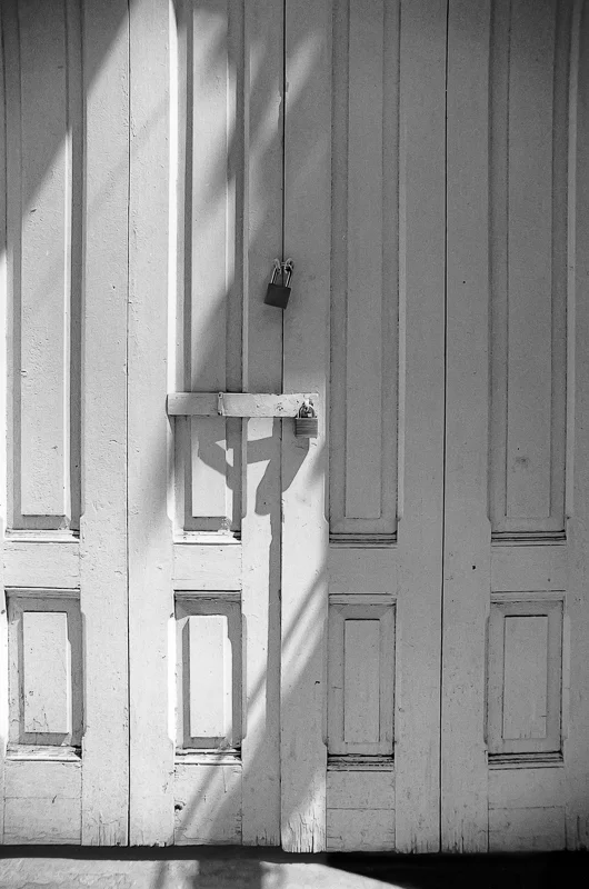 White Door with Latch, Puebla, Mexico