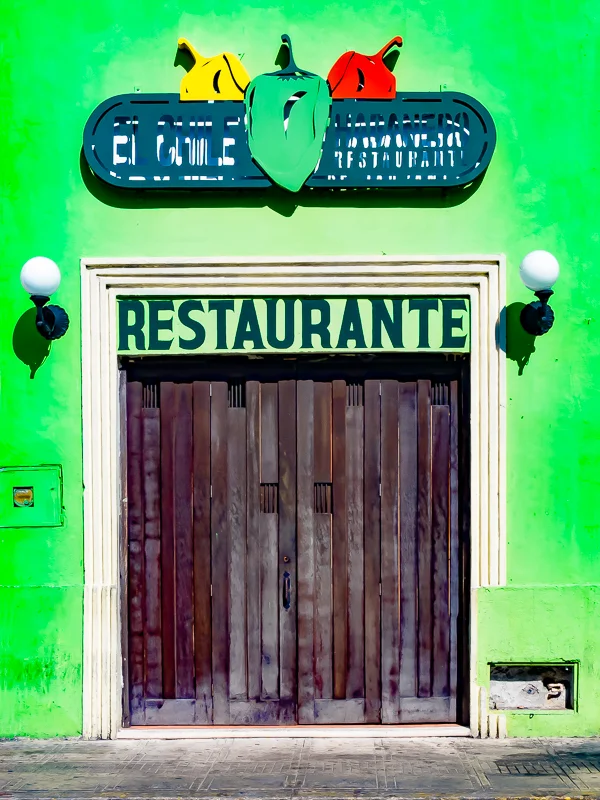Restaurante, Green Wall, Merida, Mexico