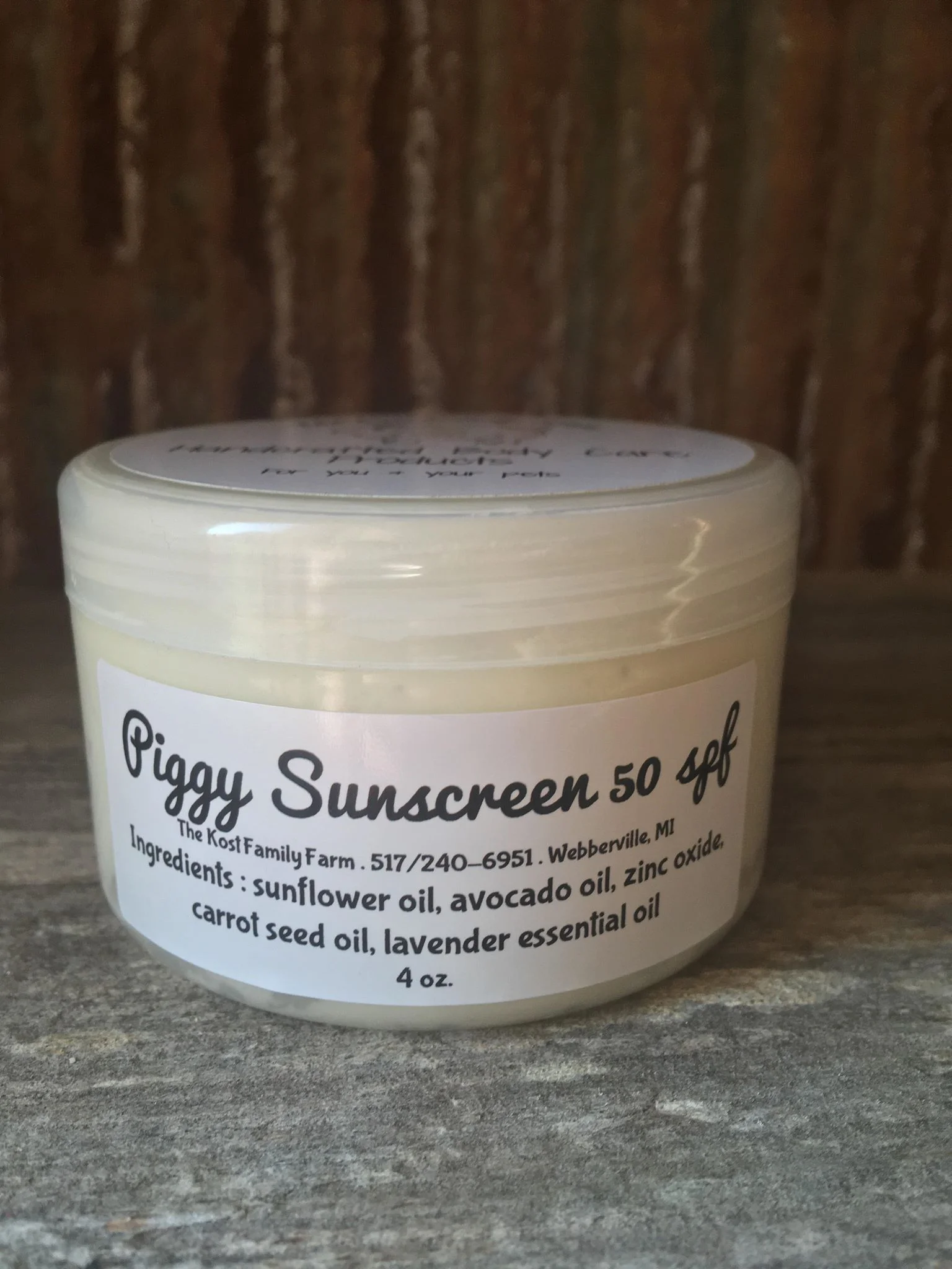 Pampered Piggy Sunscreen - 50 SPF