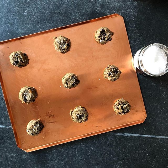 It&rsquo;s a chocolate chip #cookie kind of Saturday. This plus wine is a great way to prepare for axe-throwing later tonight, right??