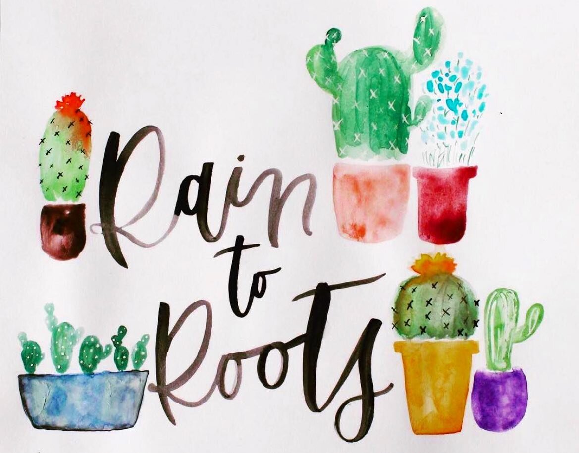 So in love with the charming calligraphy from Florida babe ↠ @sgdoesstuff! 🌵 #succulentsaturday #raintoroots #sligraphy #succulove #succulentsofinstagram #succulentsonly