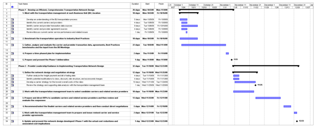 Example Project Plan
