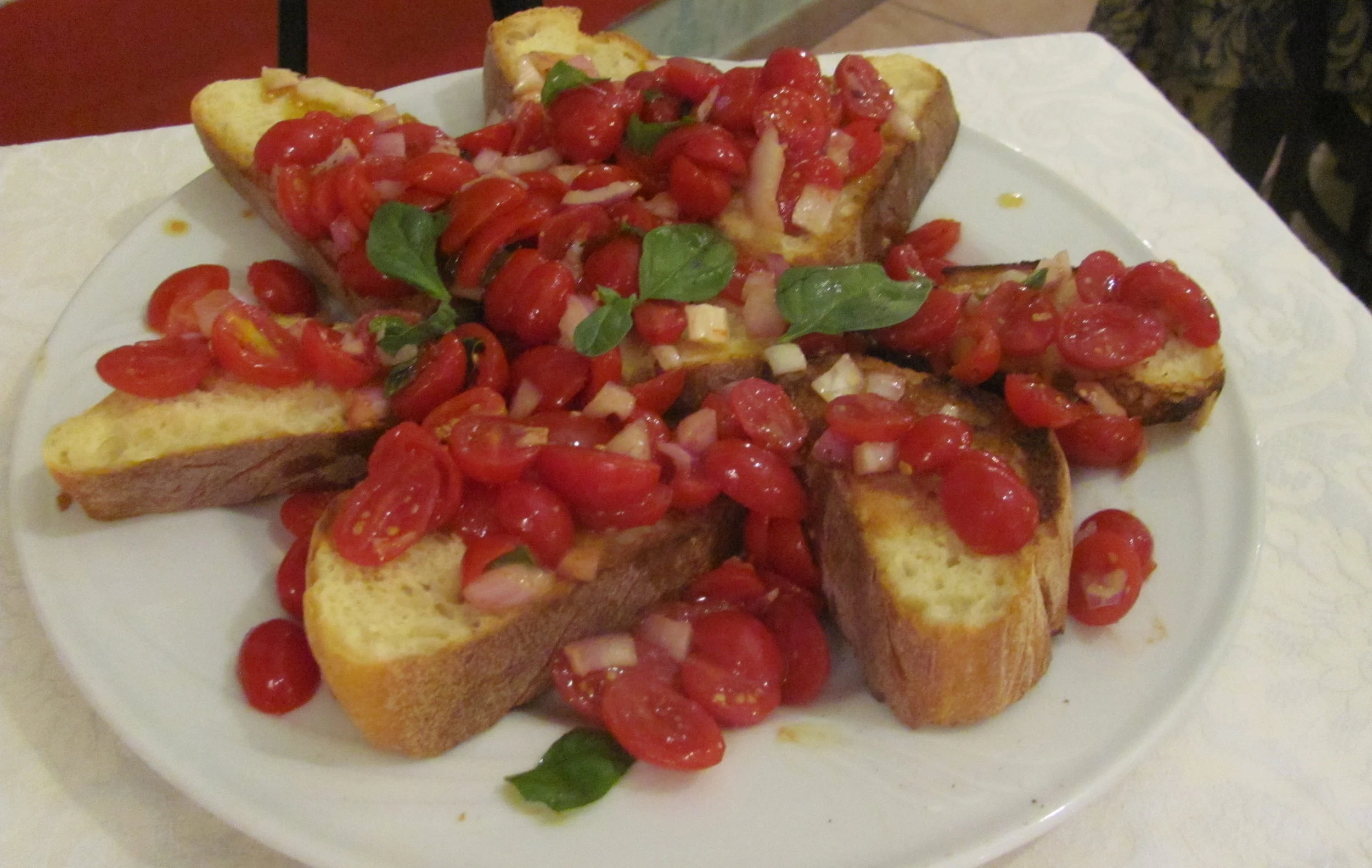  Bruschetta bursting with favour