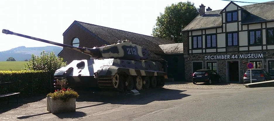 Tiger Tank found in La Gleive, Belgium, a crucial site for stopping the German advance, Battle of the Bulge.