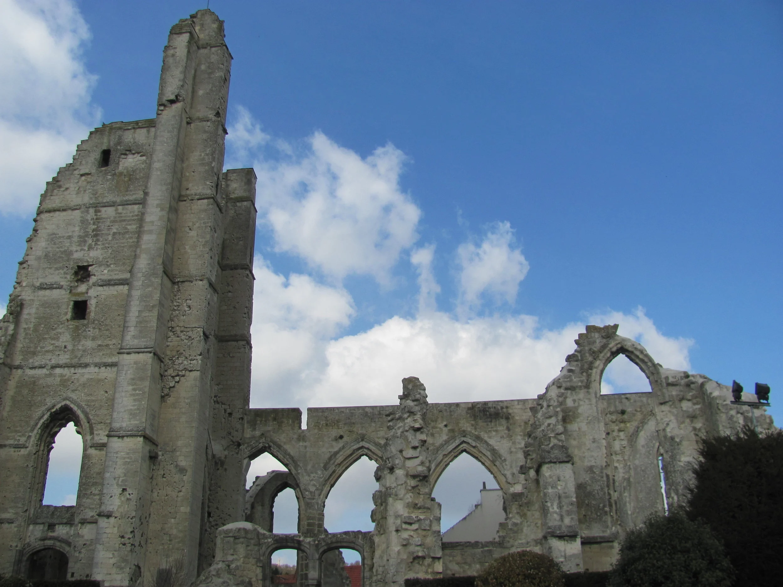 Originally built in 1505, the remaining ruins that resisted shelling in May, 1915 by the French. They stand as a testimony of the destruction of war.