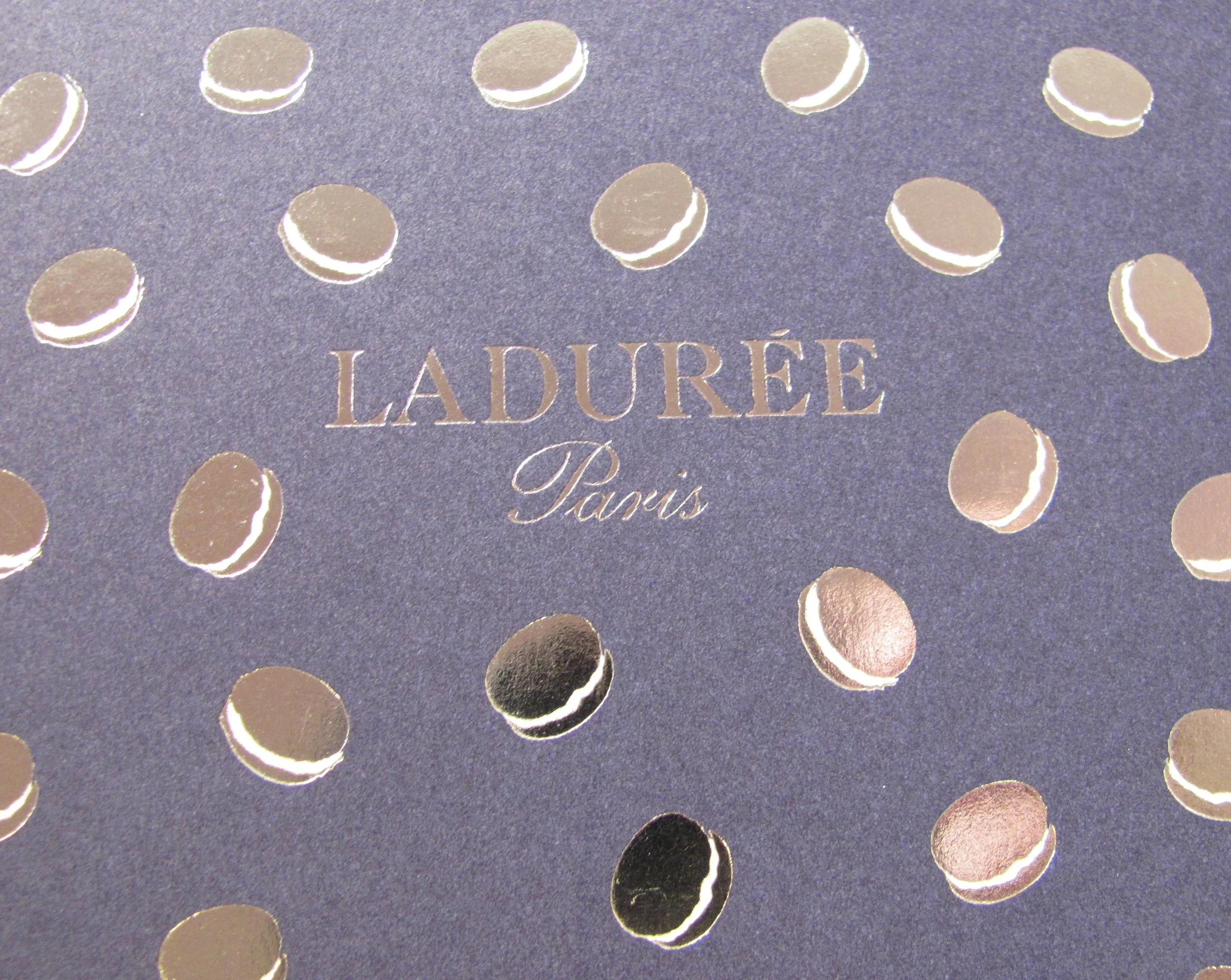 Even the Laduree boxes are gorgeous.