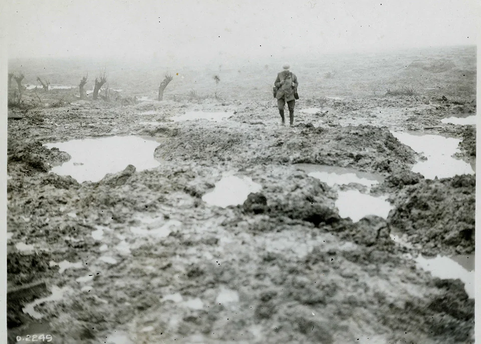 Passchendaele is synonymous with mud and sacrifice; fighting in appalling conditions.