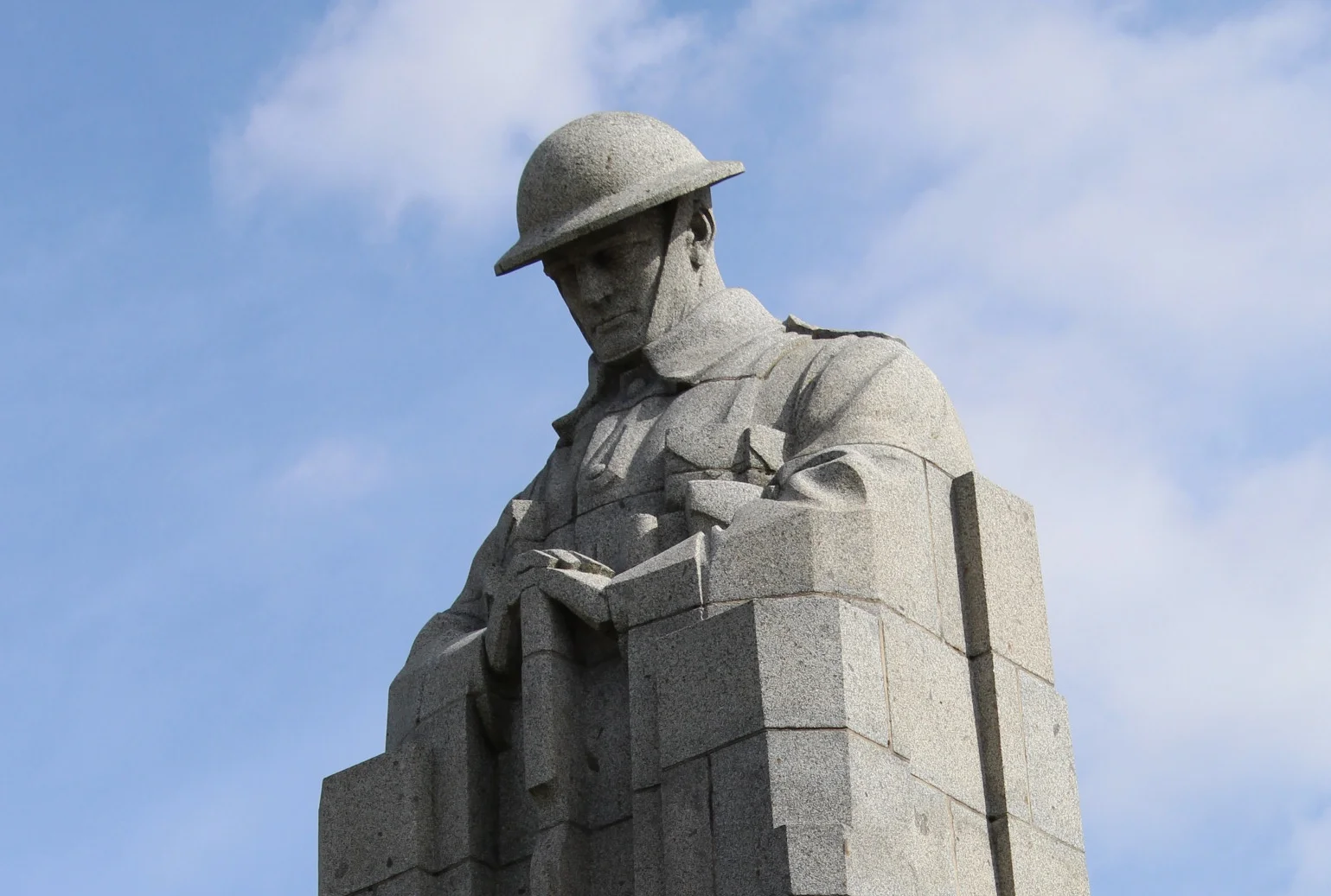 The Brooding Soldier at Vancouver Corner.