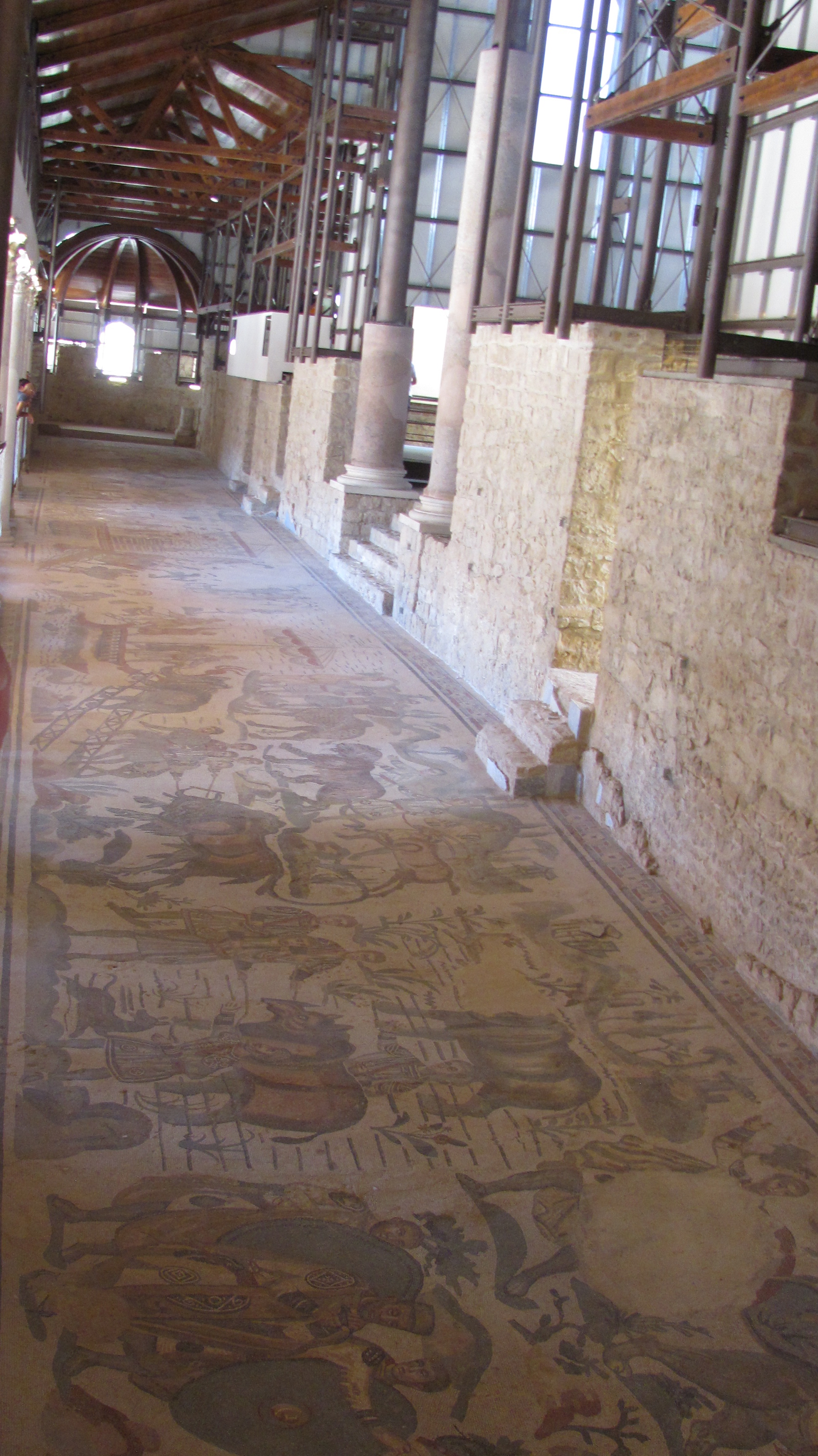 Floor and wall mosaics