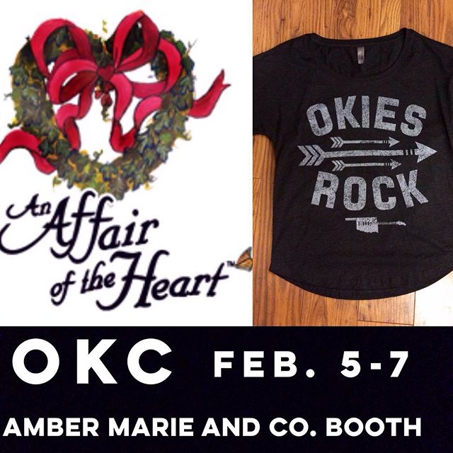 OKC FOLKS! You can get our gear at @ambermarieandco's booth at Affair of the Heart this weekend!! Make sure to give us a shout out if y'all stop by! #okiesrock #affairoftheheart